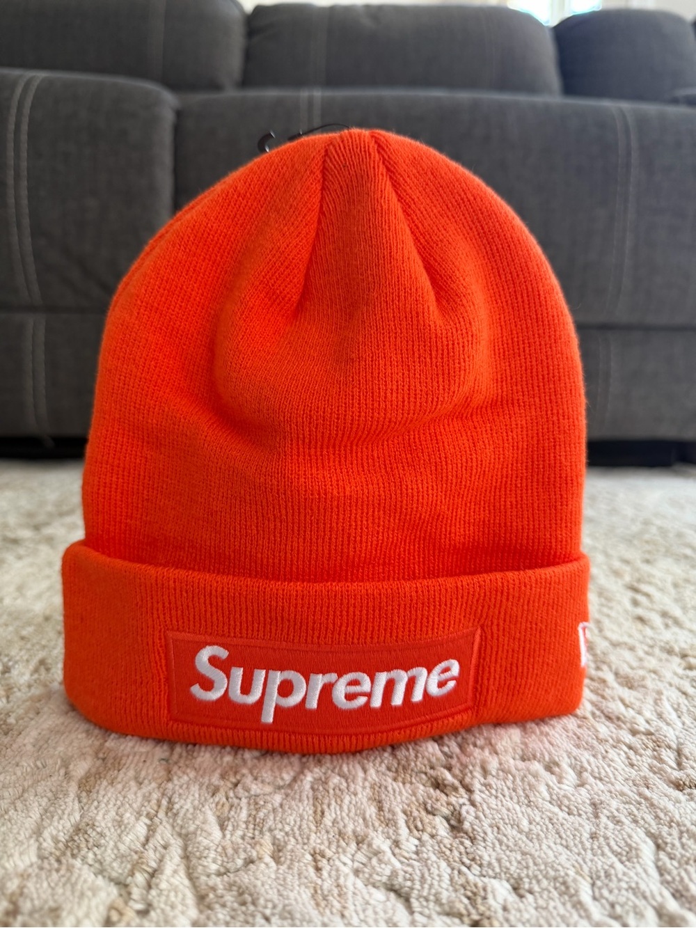 Supreme Orange Beanie Hat